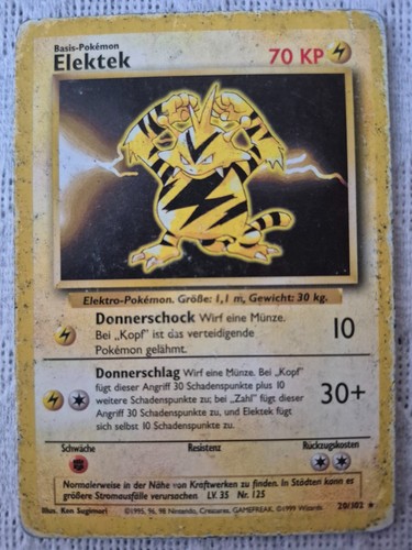Pokémon elektek rare base set - base,