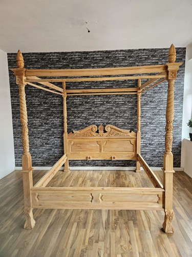 Himmelbett ehebett säulenbett - himmelbett,