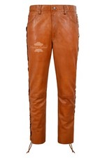 Herren Biker Lederhose