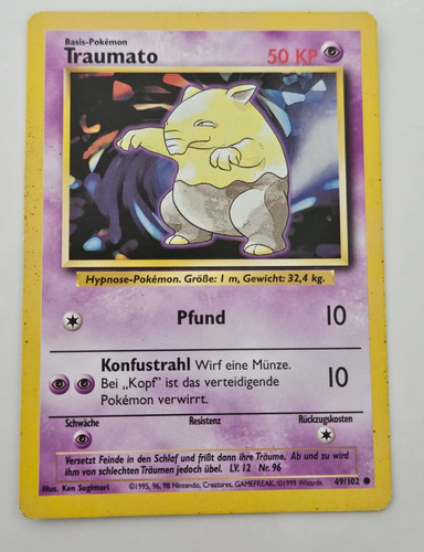 Pokemon karte traumato - karte, |