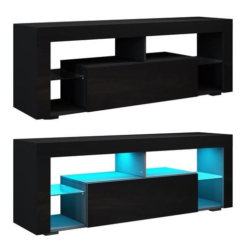 Schrank schwarz hochglanz - schwarz,