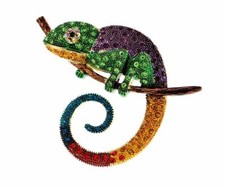 Schmuck Brosche Chamäleon