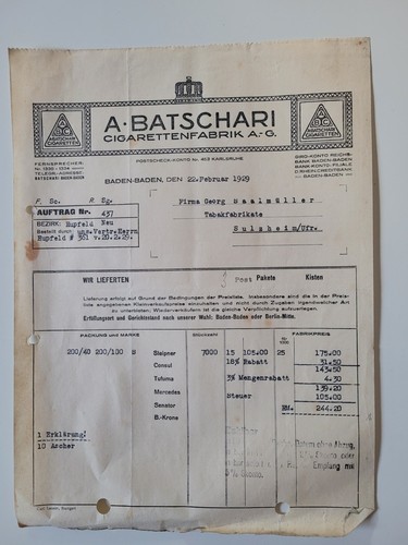 Rechnung batschari - rechnung,