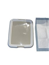 Hundetoilette Welpentoilette + Unterlagen für Hunde 56x56cm