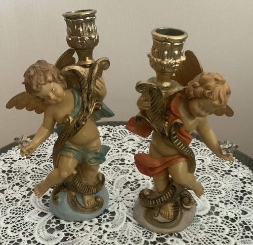 Putte engel mit kerzenhalter - engel,