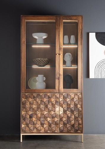 Vitrine schrank 99x198cm - vitrine,