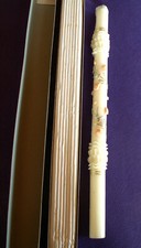 Kommunion Kerze von 1969  mit Originalkarton