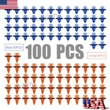 100X Clips Rivets Fastener