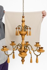 Kronleuchter Hängelampe, 6 Flammen, Vintage-Stil