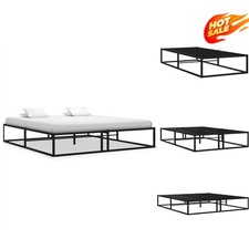 Bettgestell Schwarz Metallbett