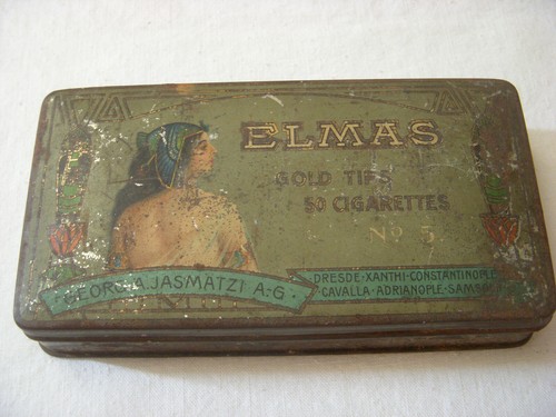 Alte blechdose elmas gold tips - gold,