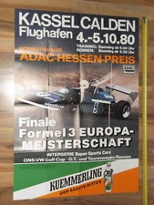 1980 Poster Flugplatzrennen Kassel Calden Formel 3 Europameisterschaft Streiff
