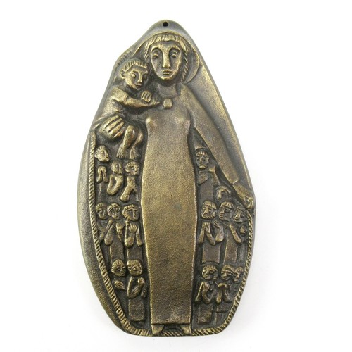 Egino weinert bronze relief - egino,
