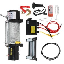 12V Elektrische Seilwinde 13000LBS 5909KG Offroadwinde Motorwinde Funk