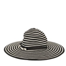 Armani Damen Mütze Schwarz / Weiß