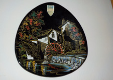 Wandteller Motiv Mühle - Longwy Creation d´Art - Made in France