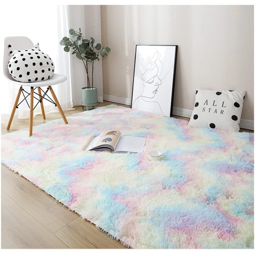 Teppich hochflor bunt - teppich,