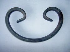 C - Schnörkel Ornament 120x75 mm Stahl Vierkant 12x6 mm Schmiedeeisernes Element