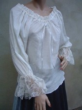 Gothic mittelalter carmenbluse - gothic,