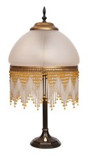 Art Deco Salon Tischleuchte "HOLLYWOOD REGENCY" Einzelstück Tischlampe Lampe