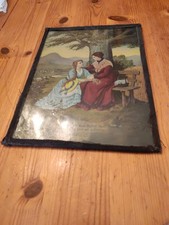 Altes Glasbild Glasmalerei