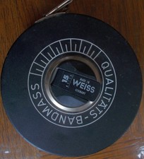 Maßband 15 Meter Qualitäts - Bandmass, mit Bronze Drahteinlage