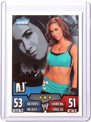 Wwe lee topps slam - wwe, aj