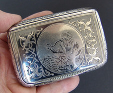 NIELLO 900 SILBER TABATIERE