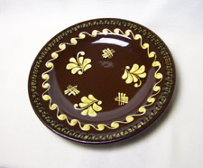 Wandteller Keramik braun mit Bodenmarke Ø 24 cm - keine Schäden 