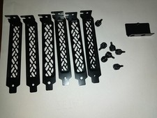Set: 6x Fractal Design PCI Slotbleche (belüftet) + Schrauben - aus Define 7