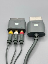 XBox 360 Original Microsoft HD AV-Kabel + Scart Adapter - GRAU