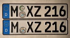 Original Kfz-Kennzeichen Nummernschilder Deutschland Kurzkennzeichen München