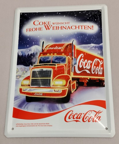 Coca cola blechschild alu - cola,