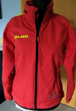 DLRG Softshell Jacke Gr M (38/40) für Damen. Rot Mit Kapuze 