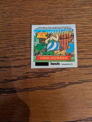 Hanuta sammelbilder asterix - sammelbilder,
