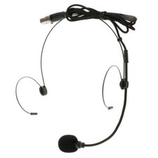 Doppel-Ohrbügel Wired Headset Kopfbügelmikrofon Schwarz XLR 3Pin