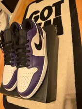 Jordan 1 Low Court Purple
