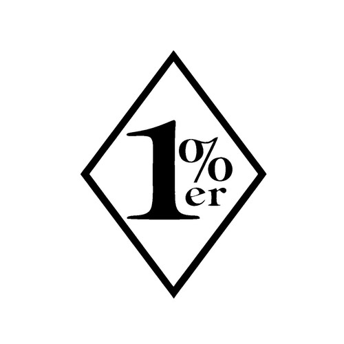 Wandtattoo biker - 1%, er