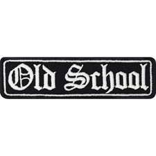 Old school aufnäher biker - old,