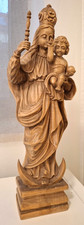Holzfigur geschnitzt, Maria mit Kind, Madonna, Patrona Bavaria, 48 cm, TOP 96K