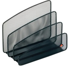 ALBA Briefständer MESHLETTER N aus Drahtmetall schwarz