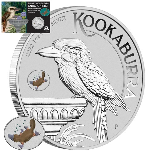 Silbermünze kookaburra coin - kookaburra,