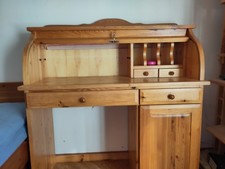 Sekretär aus Kiefer Massivholz