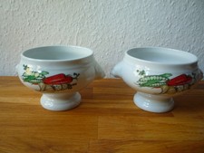 2 bunte Löwenkopf Suppentassen von Seltmann Weiden,  Suppen Terrine, Schüssel