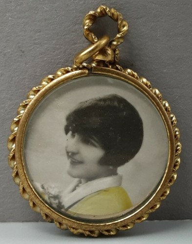 Jugendstil portraitanhänger - jugendstil,