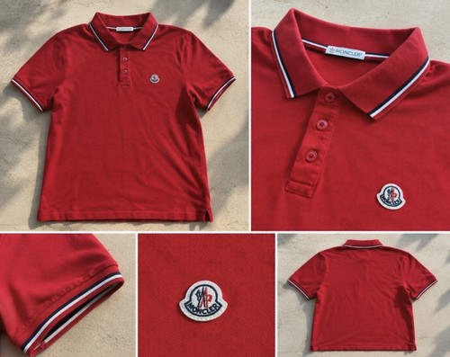 Moncler herren polo rot - moncler,