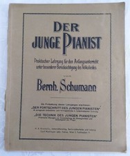 Der junge Pianist Musiknoten Bernh.Schumann 1900