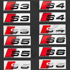 Für Audi S3 S4 S5 S6 Auto Schriftzug Emblem Hinten Heckklappe Badge Aufkleber