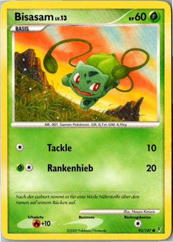 Pokemon bisasam 147 - pokemon, 93/147