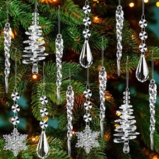 13 Stück Kristall Ornament